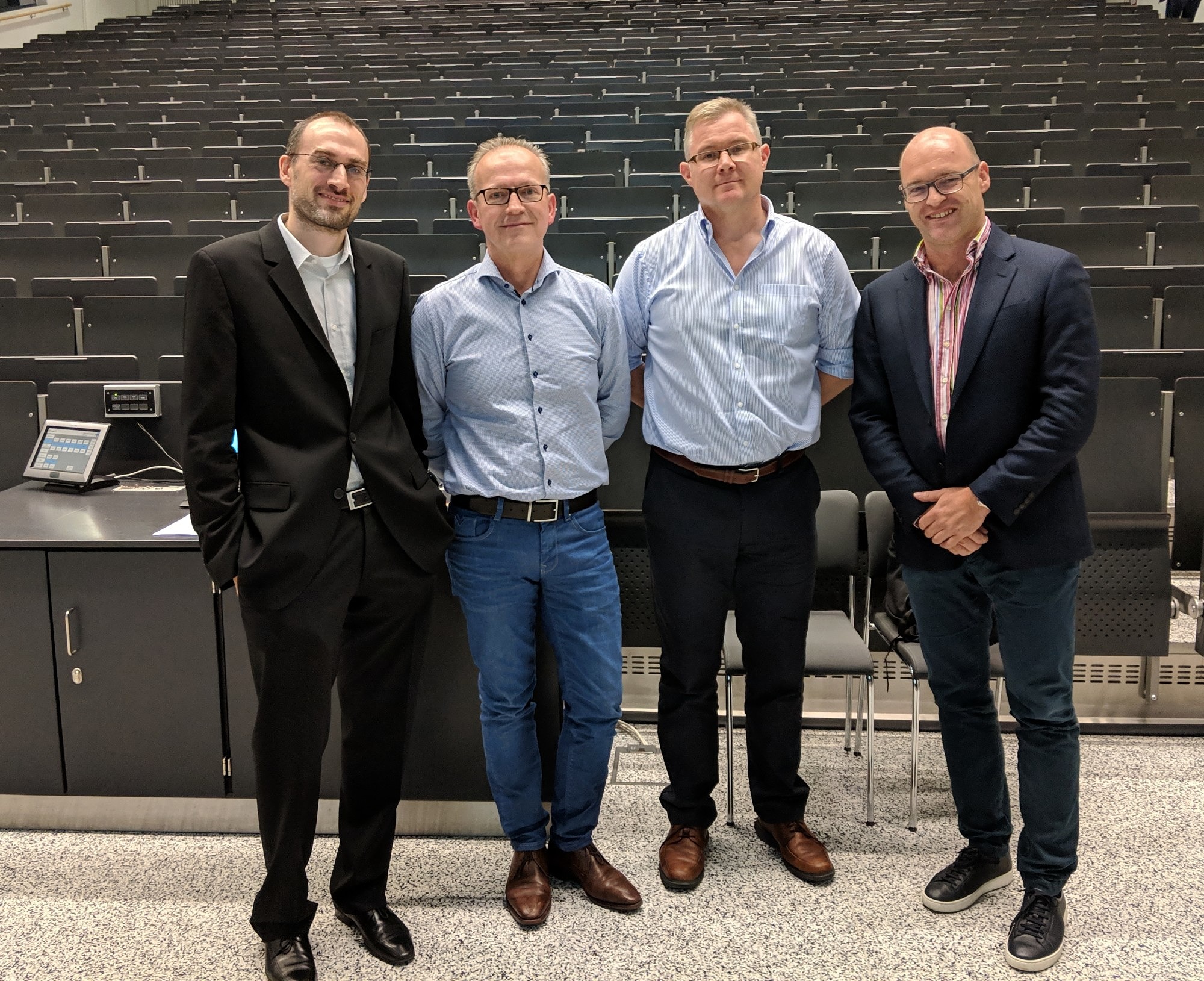 Stefan Jordan, Leo Joosten, Derek W. Gilroy and Georg Schett ©Medizin3/Uniklinik Erlangen